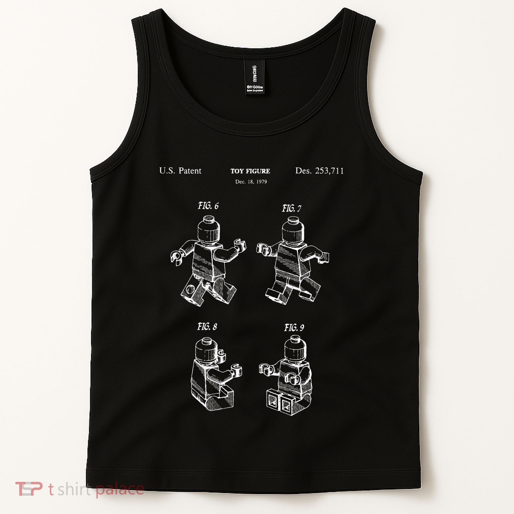 Toy Figurine Patent Master Builder Building Brick Tank Top