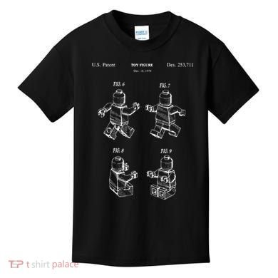Toy Figurine Patent Master Builder Building Brick Kids T-Shirt