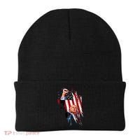 Trump Fist Pump Usa Flag Maga Beanie thumb 0