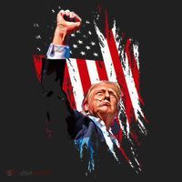 Trump Fist Pump Usa Flag Maga Beanie thumb 2