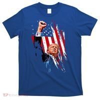 Trump Fist Pump Usa Flag Maga T-Shirt thumb 0