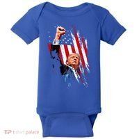Trump Fist Pump Usa Flag Maga Baby Bodysuit thumb 0