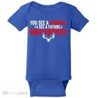 Taxidermy From Roadkill To Masterpiece Taxidermist Deer Gift Baby Bodysuit thumb 0