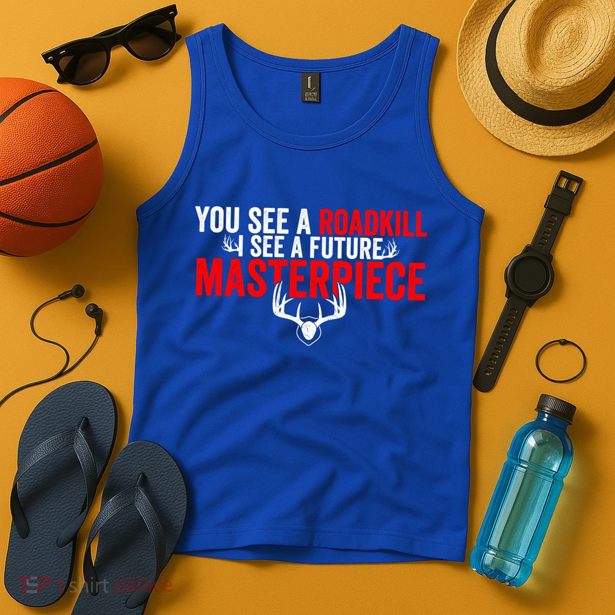 Taxidermy From Roadkill To Masterpiece Taxidermist Deer Gift Tank Top
