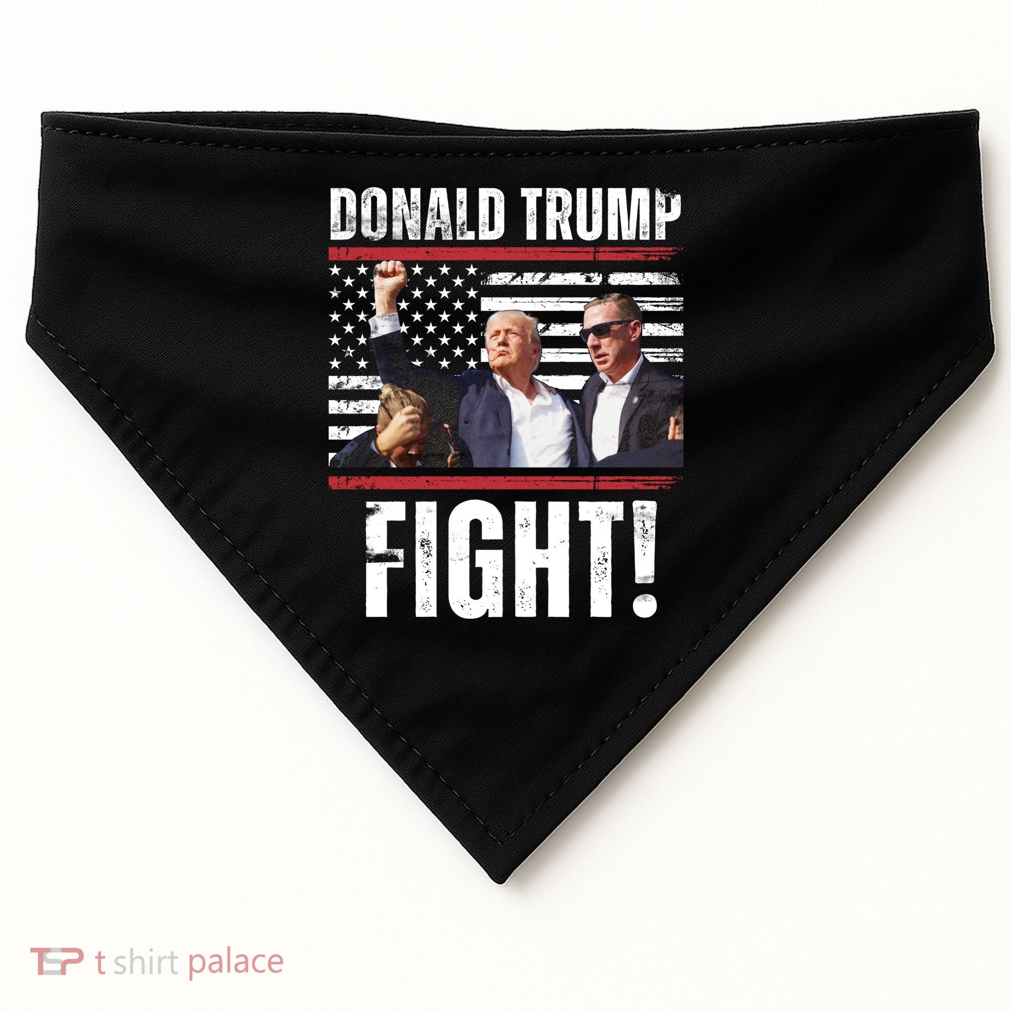 Trump Fight Rally Pennsylvania USA-Made Doggie Bandana