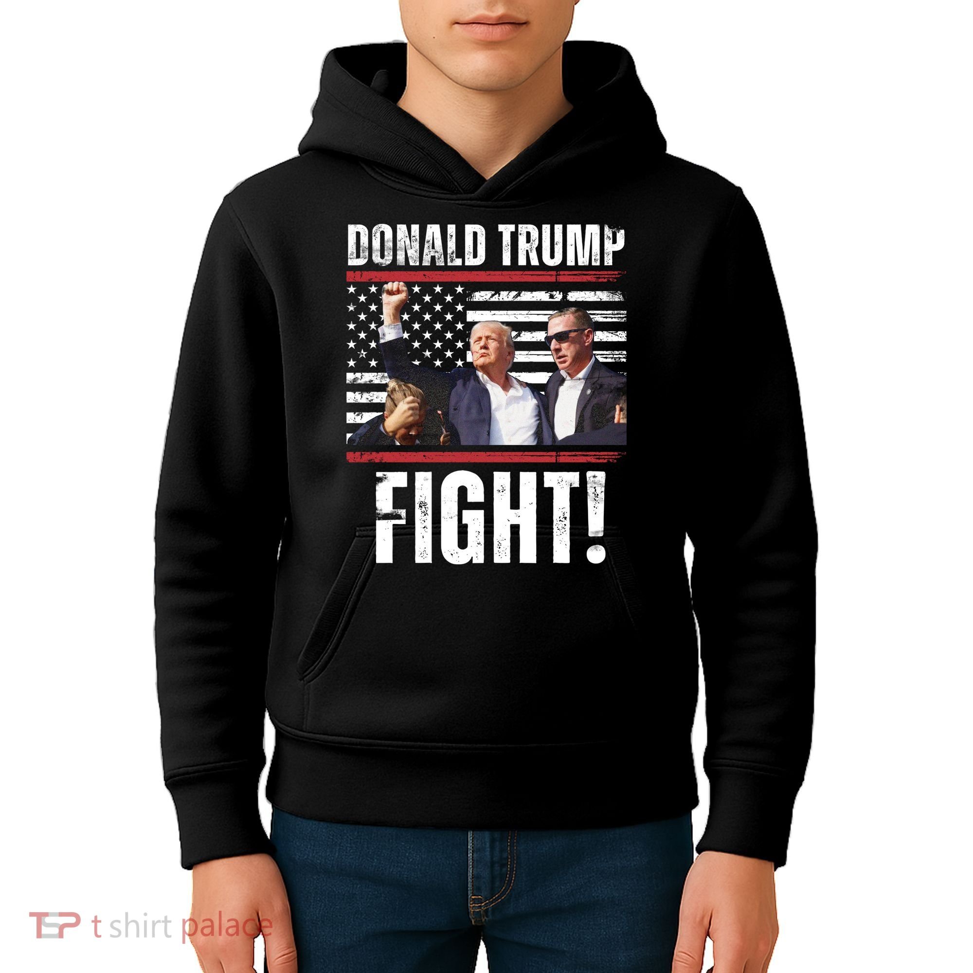 Trump Fight Rally Pennsylvania Kids Hoodie