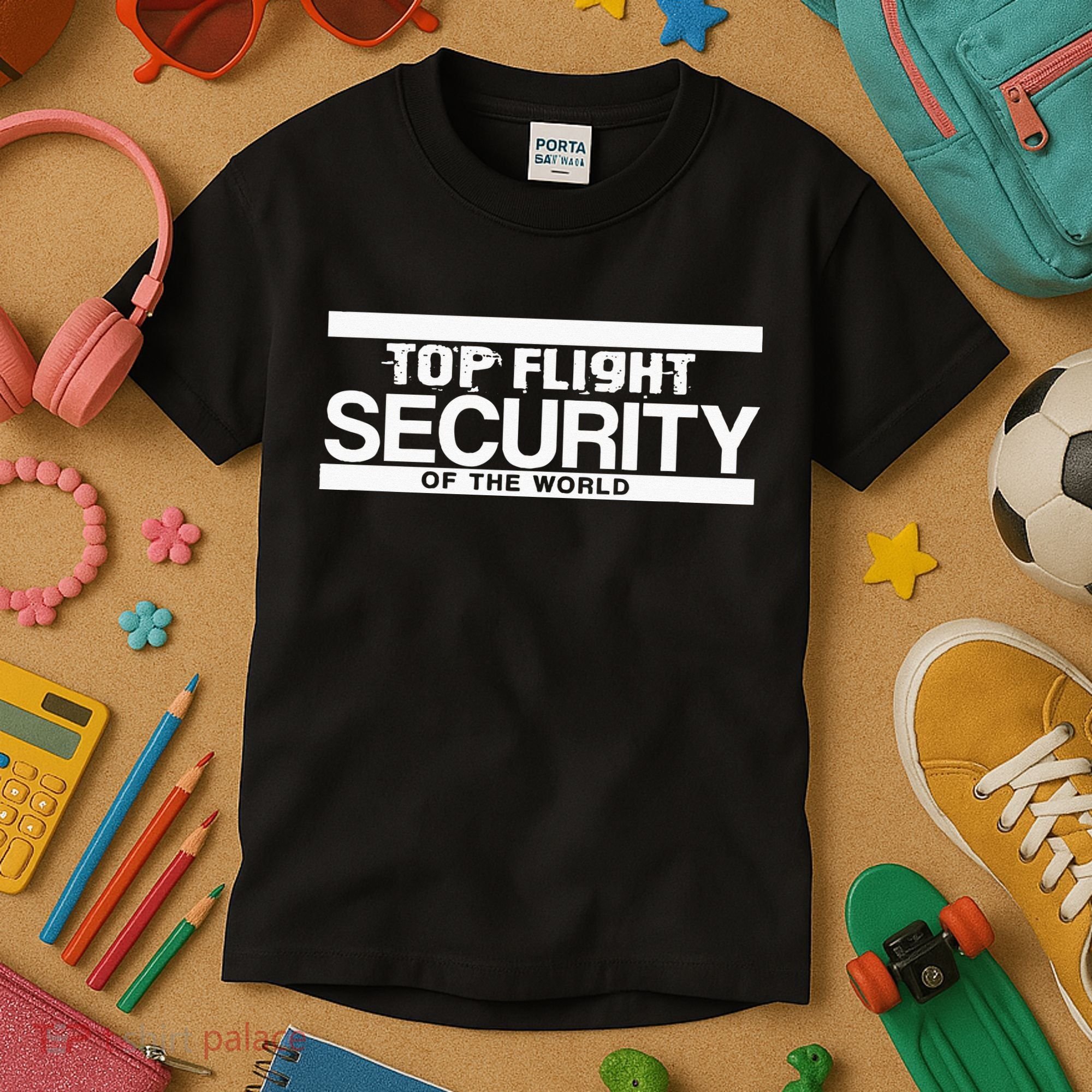 Top Flight Security Funny Friday Kids T-Shirt