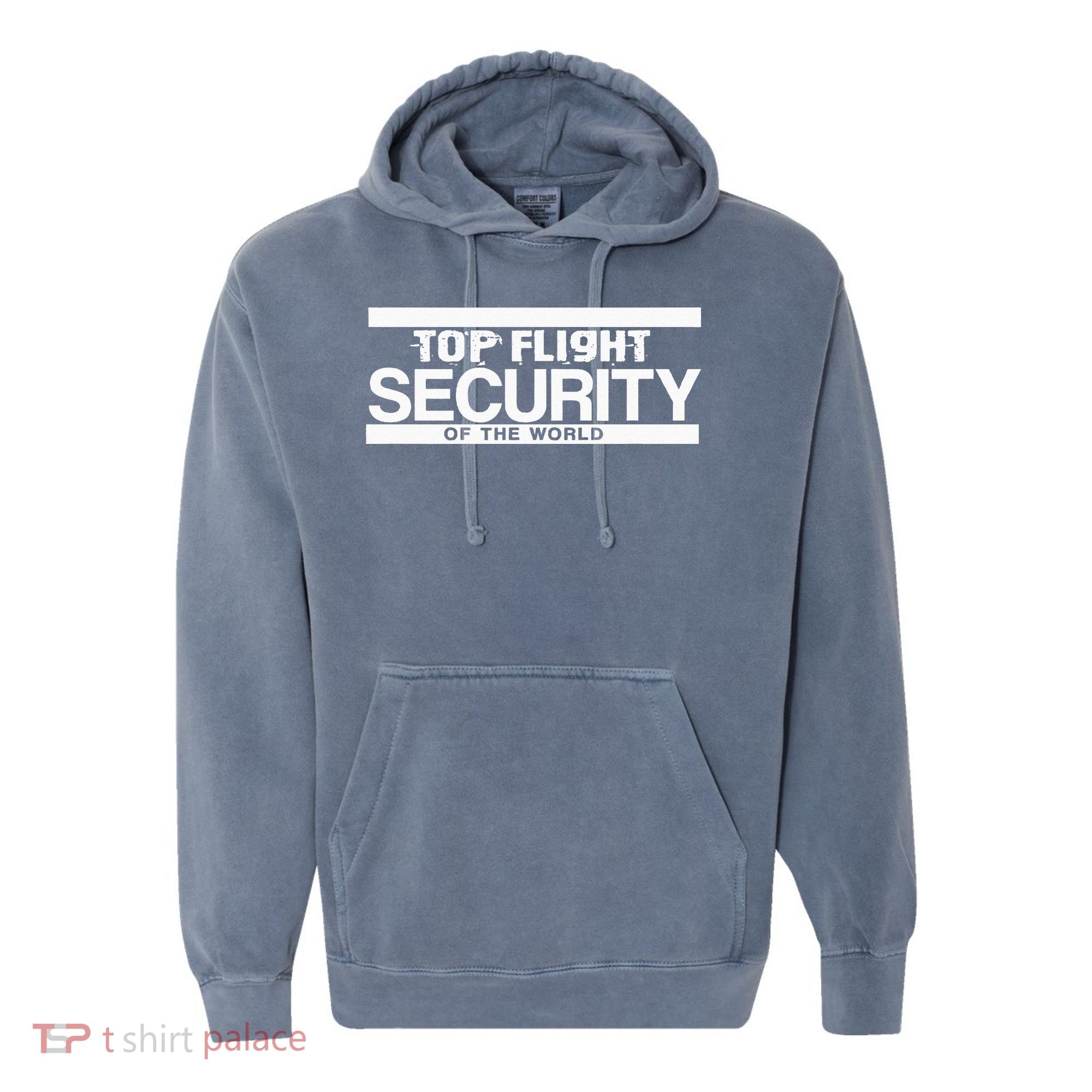 Top Flight Security Funny Friday Comfort Colors Garment-Dyed Hooded Sweatshirt