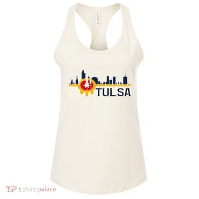 Tulsa Flag Skyline Women's Tank Top