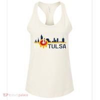 Tulsa Flag Skyline Women's Tank Top thumb 0
