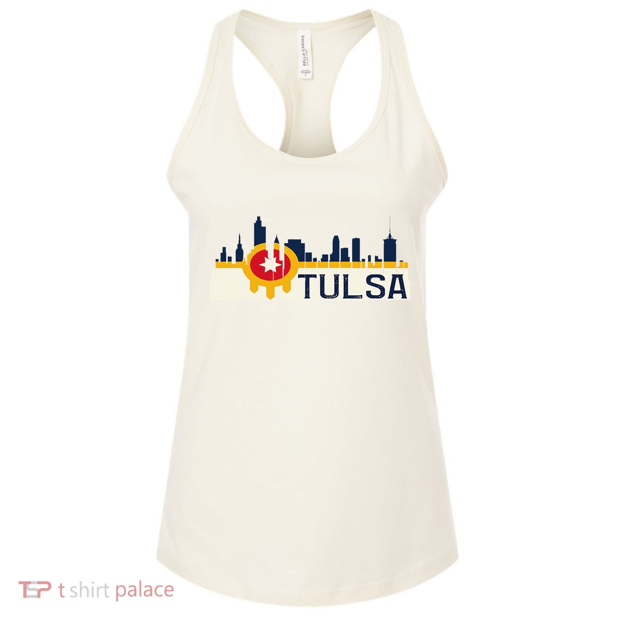 Tulsa Flag Skyline Women's Tank Top