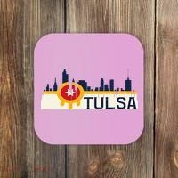 Tulsa Flag Skyline Coaster thumb 0