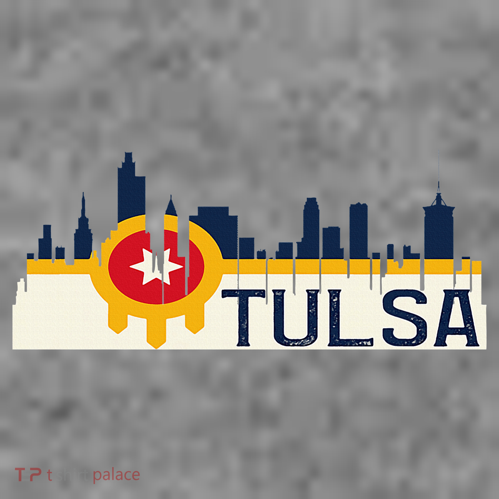 Tulsa Flag Skyline Toddler Hoodie