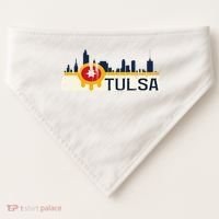 Tulsa Flag Skyline USA-Made Doggie Bandana thumb 0