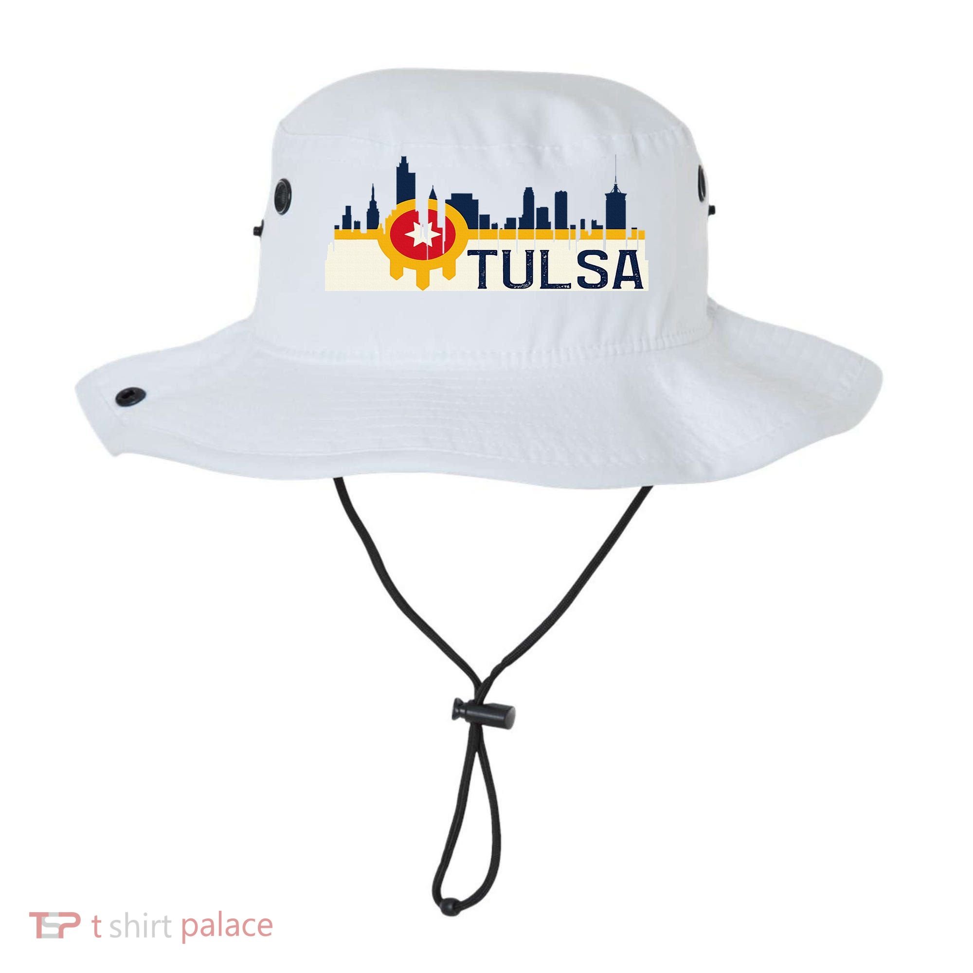 Tulsa Flag Skyline Bucket Hat
