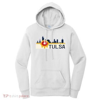 Tulsa Flag Skyline Women's Hoodie