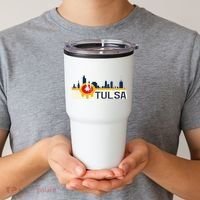 Tulsa Flag Skyline Tumbler thumb 2