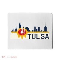 Tulsa Flag Skyline Mousepad thumb 0