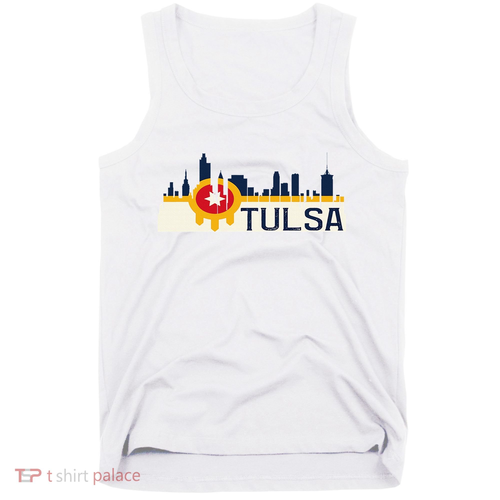 Tulsa Flag Skyline Tank Top