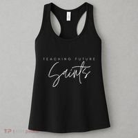 Teaching Future Saints Catholic Teacher Women's Tank Top thumb 3