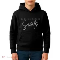 Teaching Future Saints Catholic Teacher Kids Hoodie thumb 4