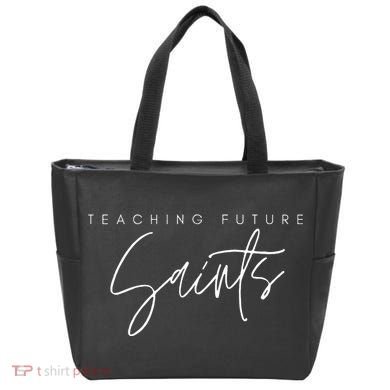 Teaching Future Saints Catholic Teacher Tote Bag