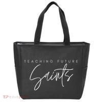 Teaching Future Saints Catholic Teacher Tote Bag thumb 0