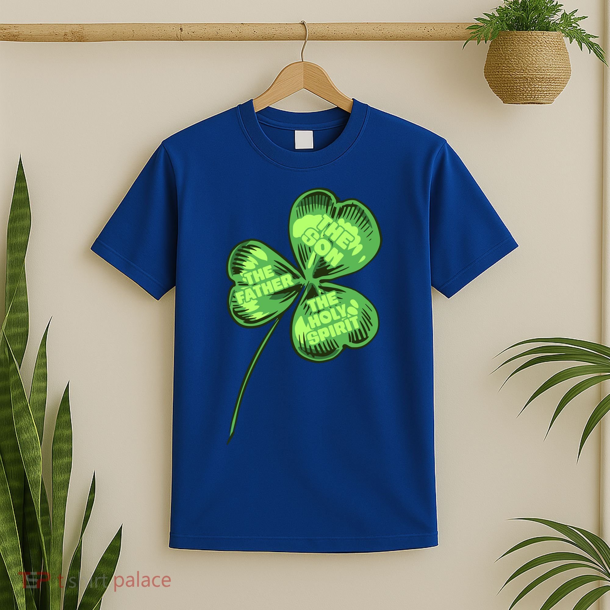 The Father Son Holy Spirit Shamrock St Patrick Day Gift T-Shirt