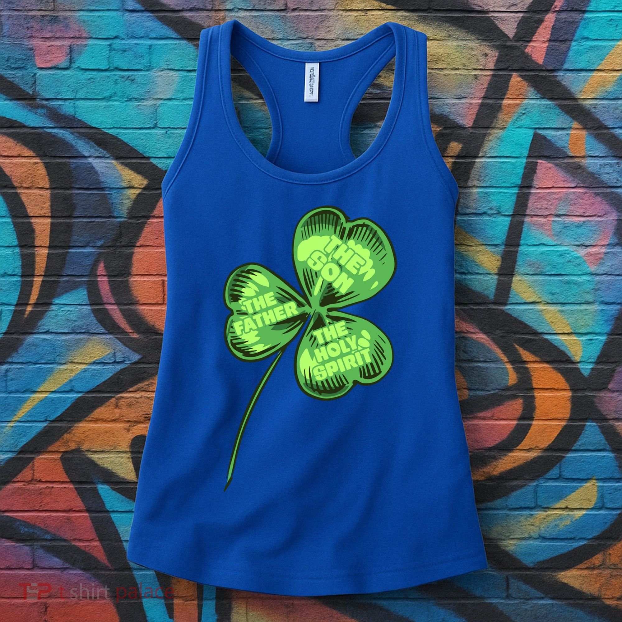The Father Son Holy Spirit Shamrock St Patrick Day Gift Women's Tank Top