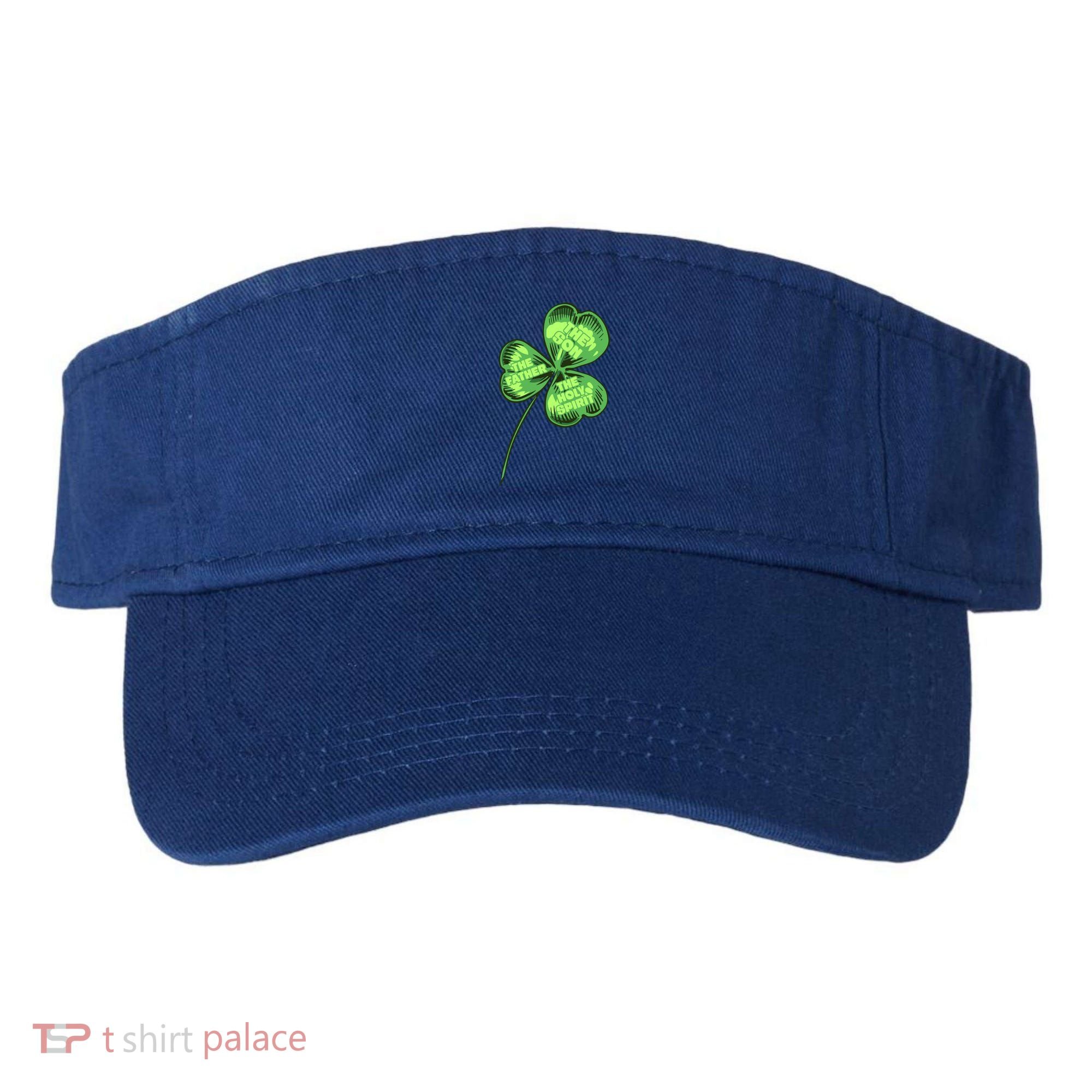 The Father Son Holy Spirit Shamrock St Patrick Day Gift Visor