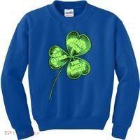 The Father Son Holy Spirit Shamrock St Patrick Day Gift Kids Sweatshirt thumb 0