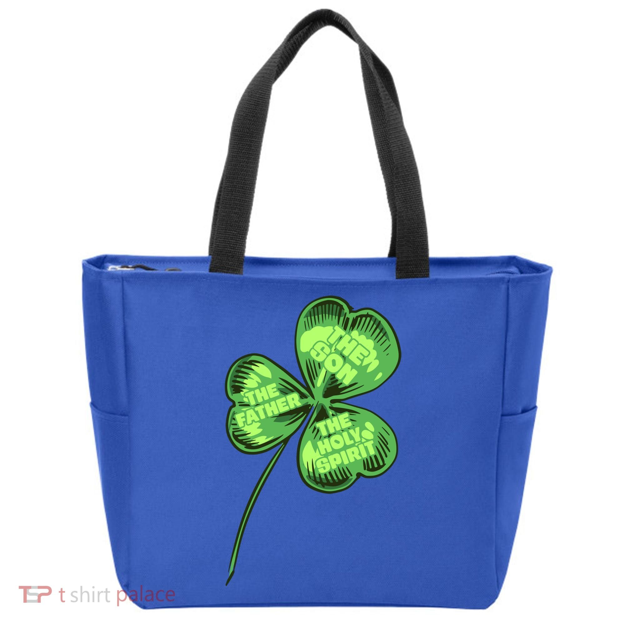 The Father Son Holy Spirit Shamrock St Patrick Day Gift Tote Bag