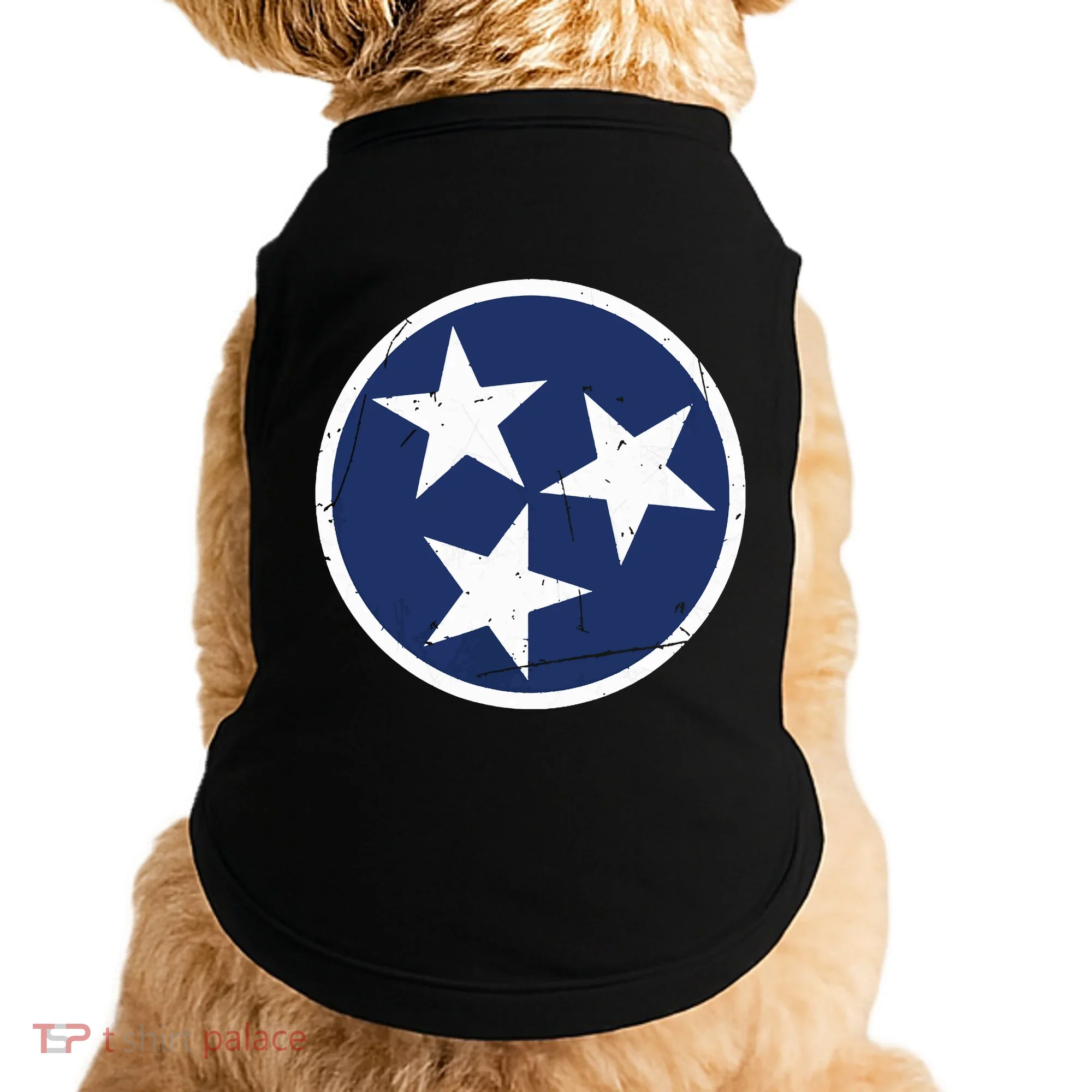 Tennessee Flag State Vintage Style Doggie Tank