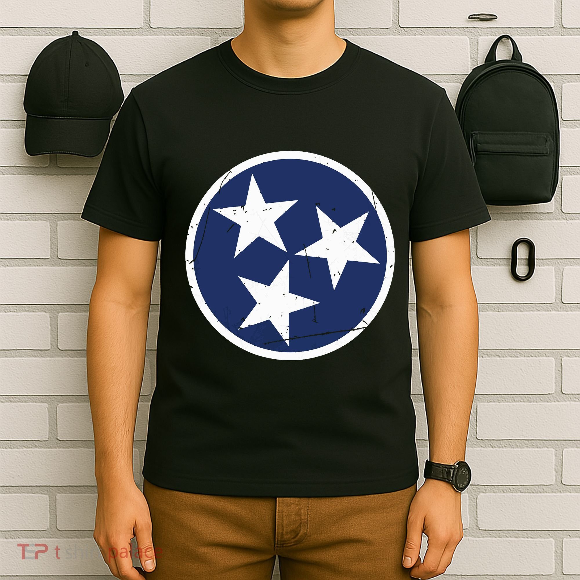 Tennessee Flag State Vintage Style T-Shirt