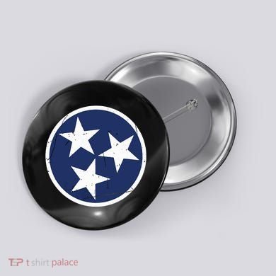 Tennessee Flag State Vintage Style Button