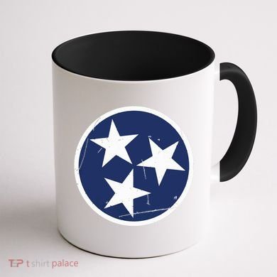 Tennessee Flag State Vintage Style Coffee Mug back