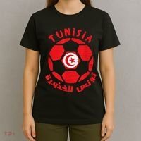 Tunisia flag Soccer Ball Flag Jersey - Tunisian Football T-Shirt thumb 4