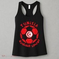 Tunisia flag Soccer Ball Flag Jersey - Tunisian Football Women's Tank Top thumb 3