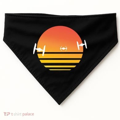 Tie Fighter Sunset USA-Made Doggie Bandana