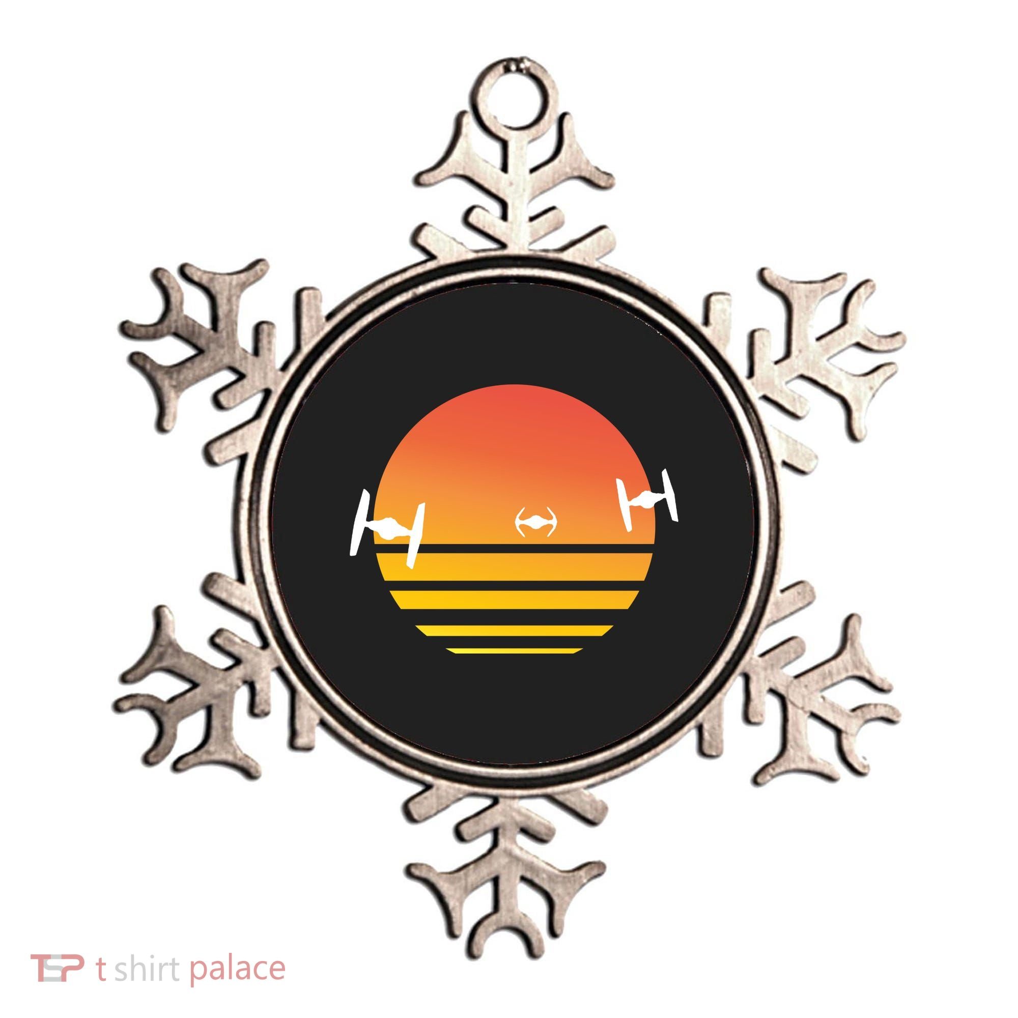 Tie Fighter Sunset Ornament