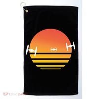 Tie Fighter Sunset Golf Towel thumb 0