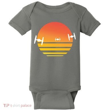 Tie Fighter Sunset Baby Bodysuit