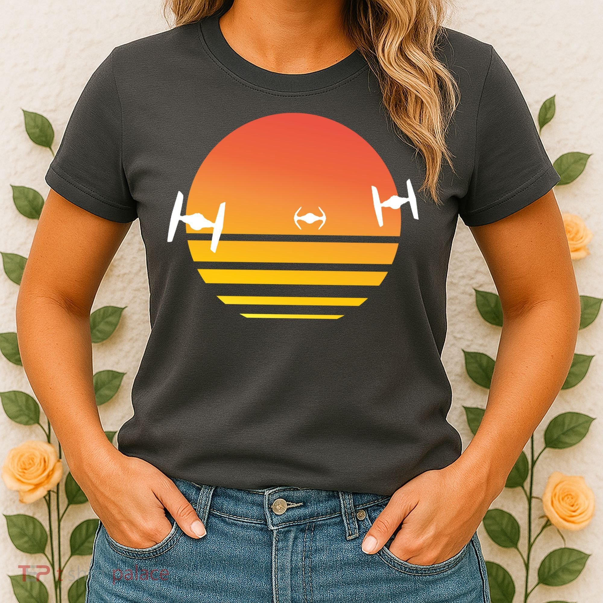 Tie Fighter Sunset Women's T-Shirt