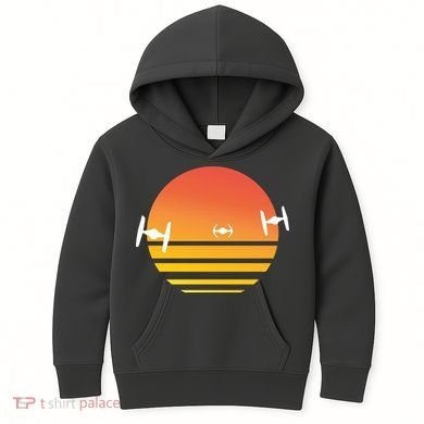 Tie Fighter Sunset Kids Hoodie