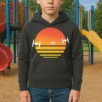 Tie Fighter Sunset Kids Hoodie thumb 2