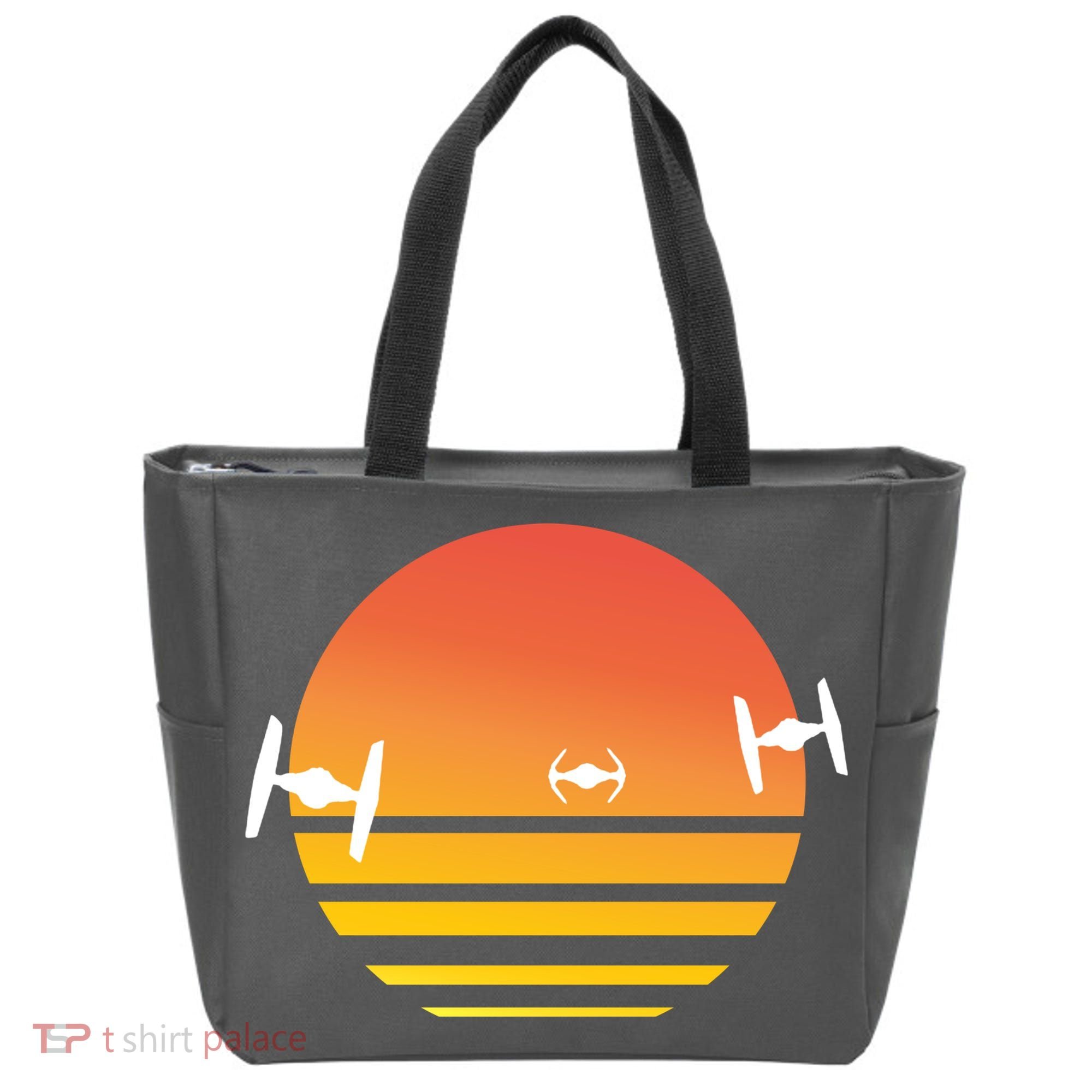 Tie Fighter Sunset Tote Bag