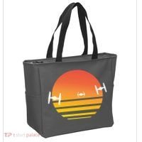 Tie Fighter Sunset Tote Bag thumb 2