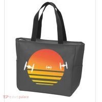 Tie Fighter Sunset Tote Bag thumb 3