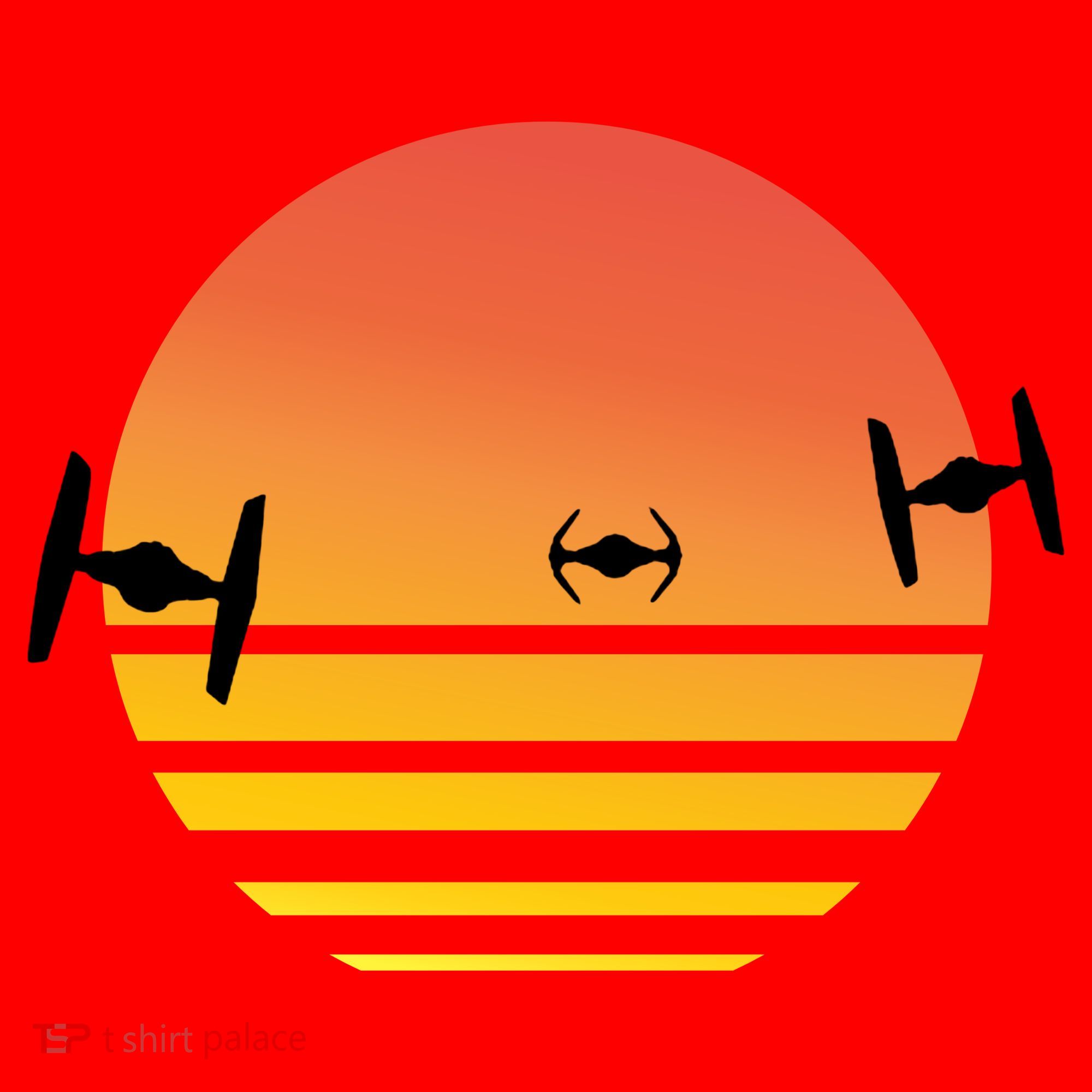 Tie Fighter Sunset Santa Hat