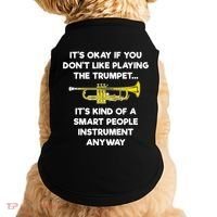 Trumpet Funny Smart People Trumpet Player Doggie Tank thumb 0